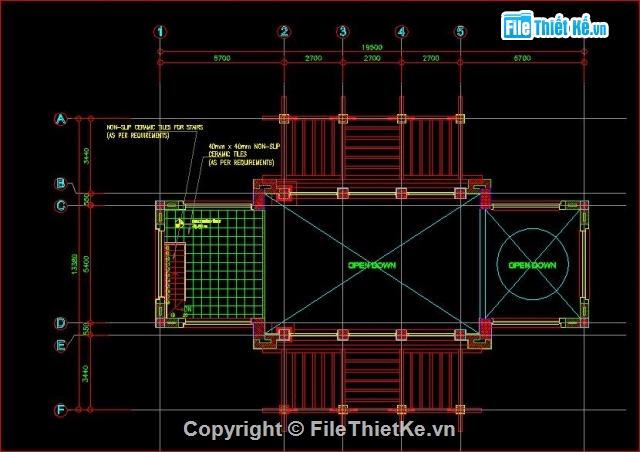 bản vẽ kiến trúc,file cad vẽ quán cà phê,kiến trúc quán cà phê